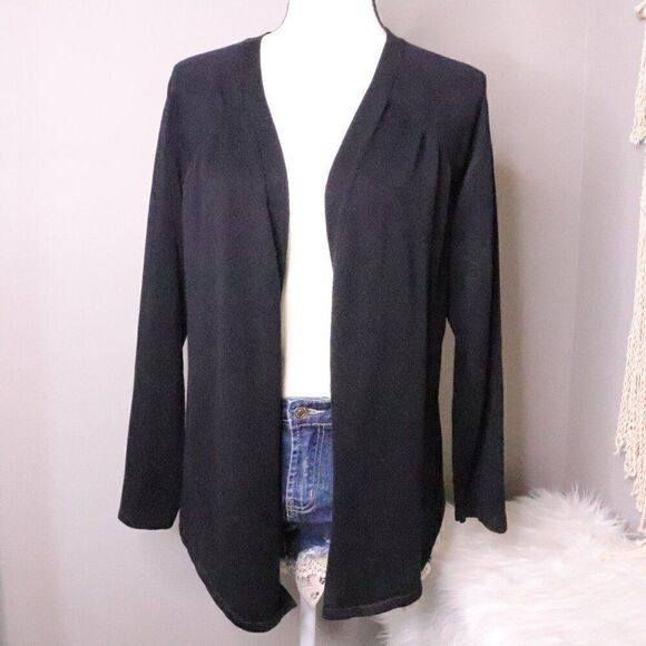 Maurices | Black Open Front Cardigan Medium - Picture 2 of 7